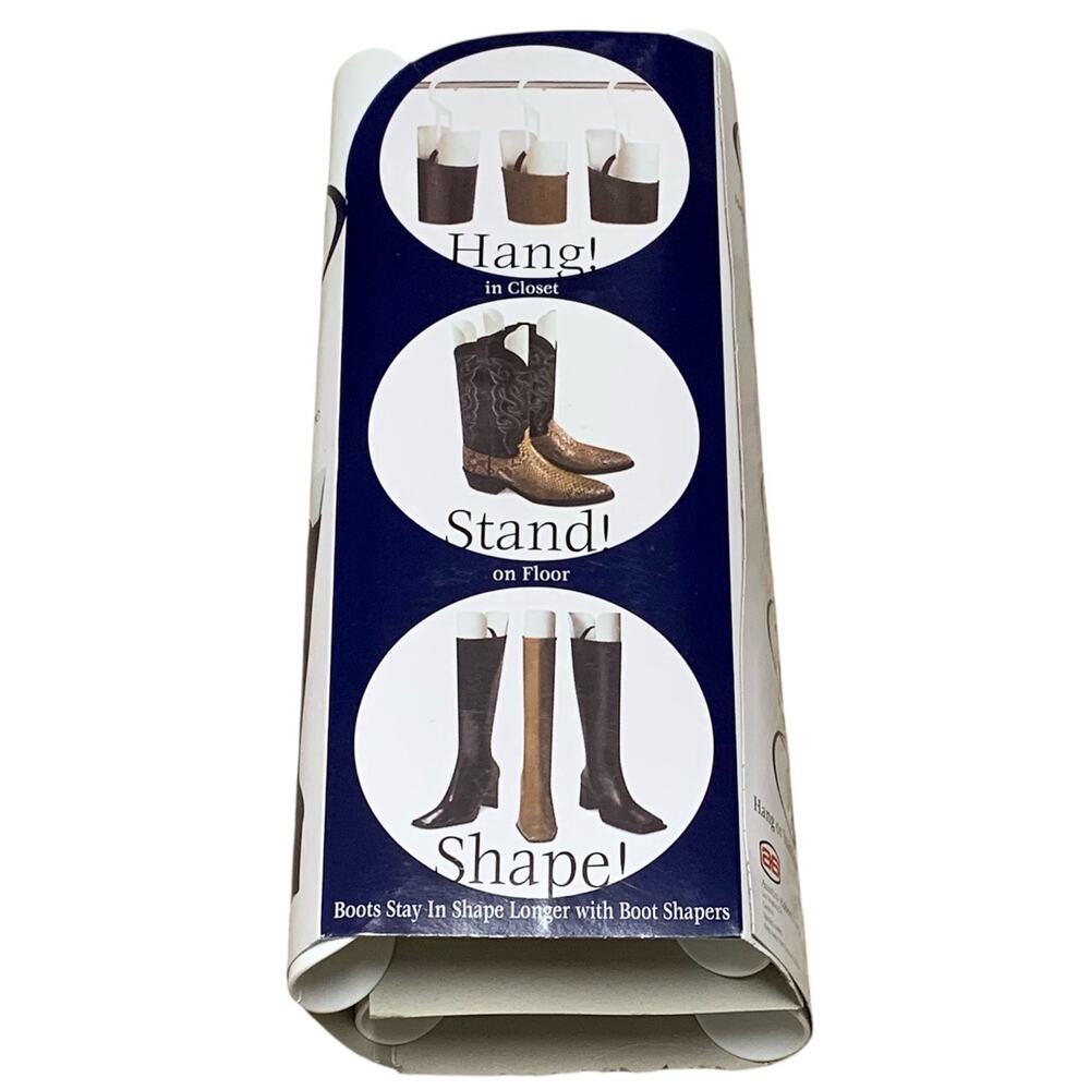 Austin-Abbott Original Boot Shaper White Hang Up Closet Storage Organizer USA